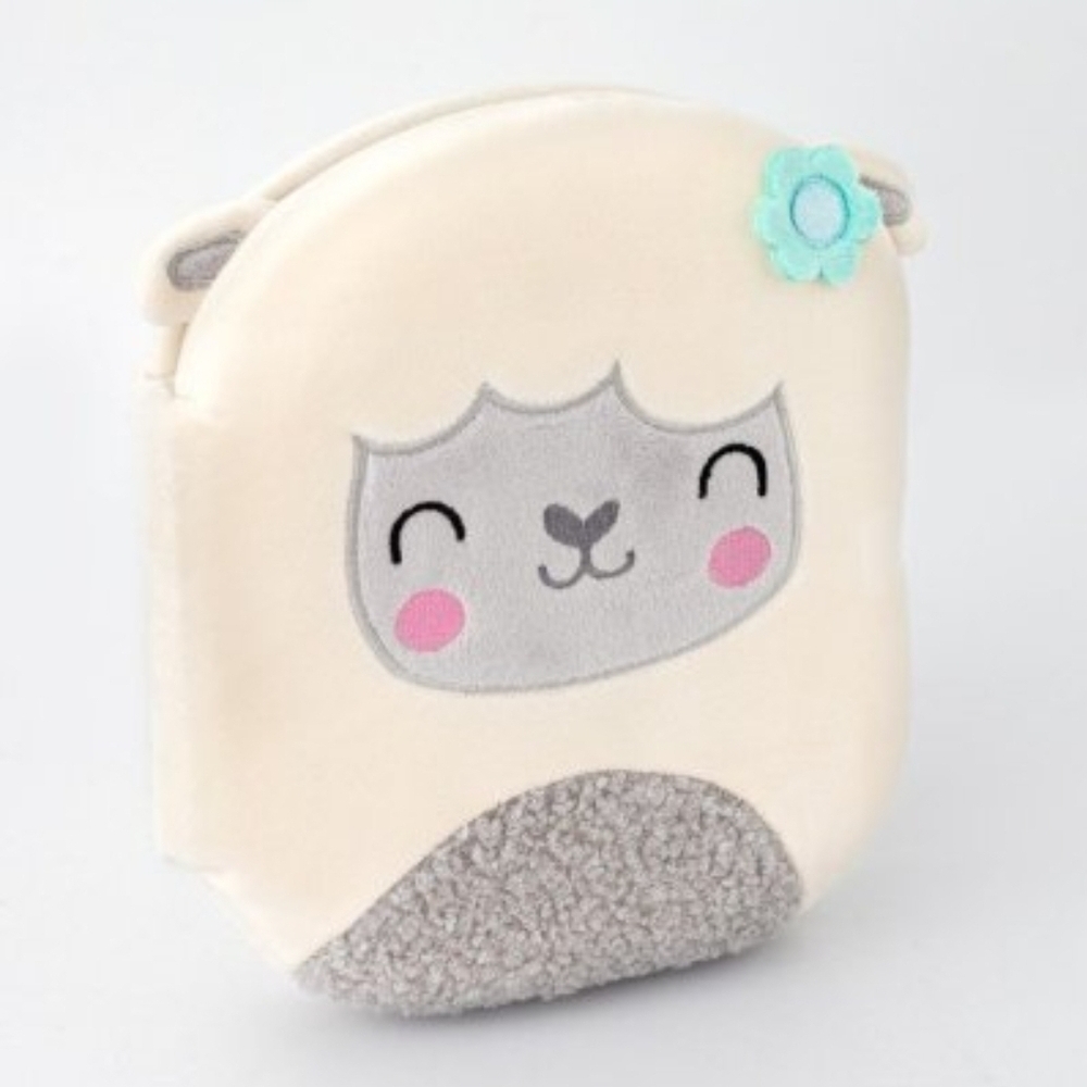 Adorable Cream and Gray Kids Plush Bag